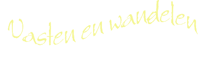 vasten en wandelen